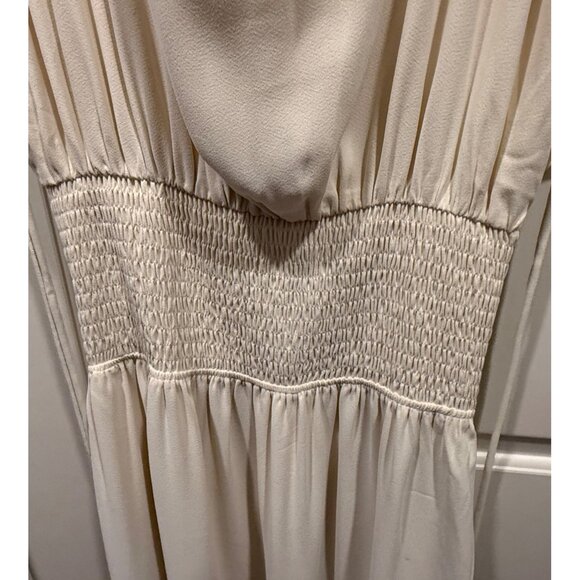 Modern Citizen Womens Ivory Dress XL Smocked Waist Flowy Coquette Grecian - Picture 2 of 6
